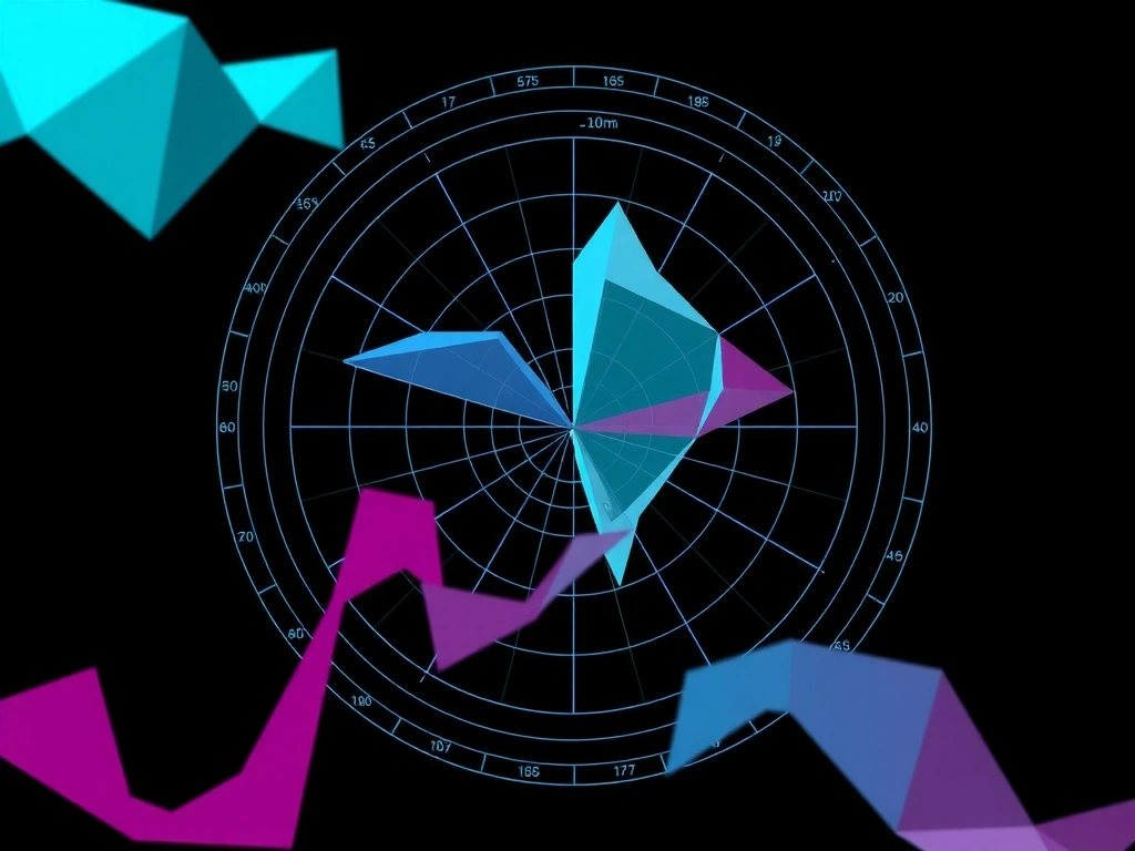 Gráfico de radar de métricas